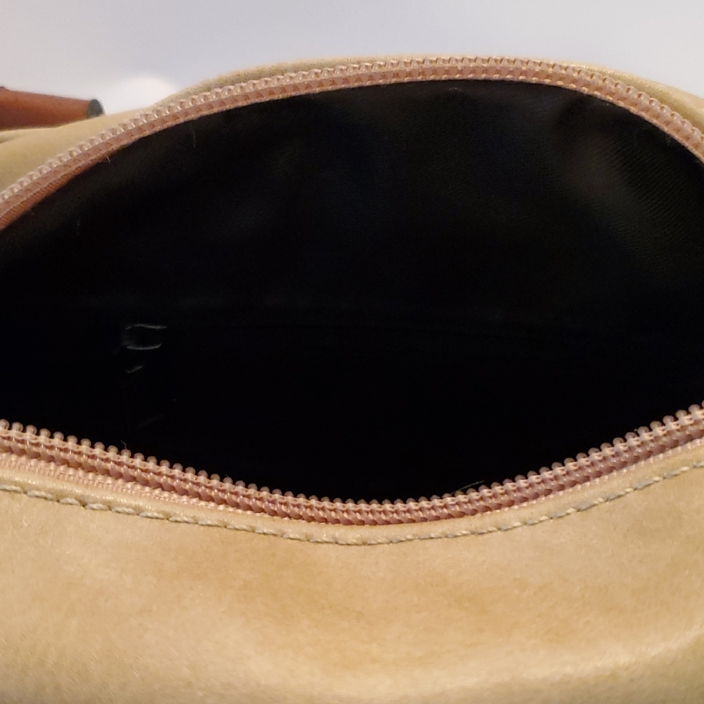 Tan and Brown Handbag,Yixingwj 16033 Zip Closure,front And Back Pockets Det Strp - Picture 8 of 9